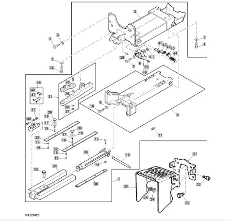 John Deere 7830 Zaczep Prowadnica Rama RE215761 AL159302 RE216784 - Yedek parça - Tarım araçları: fotoğraf 2 John Deere 7830 Zaczep Prowadnica Rama RE215761 AL159302 RE216784 - Yedek parça - Tarım araçları: fotoğraf 2