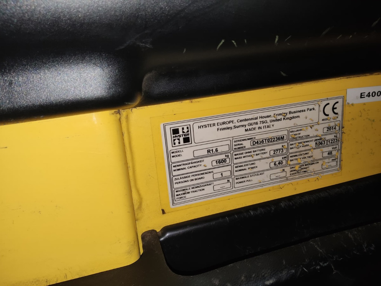 Hyster R1.6 - Reach truck: fotoğraf 2 Hyster R1.6 - Reach truck: fotoğraf 2