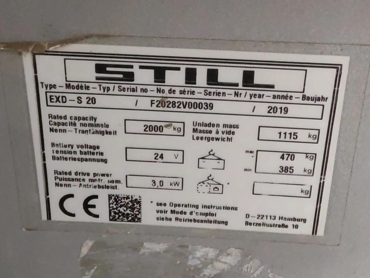 STILL EXD-S20 - Istif makinası: fotoğraf 5 STILL EXD-S20 - Istif makinası: fotoğraf 5