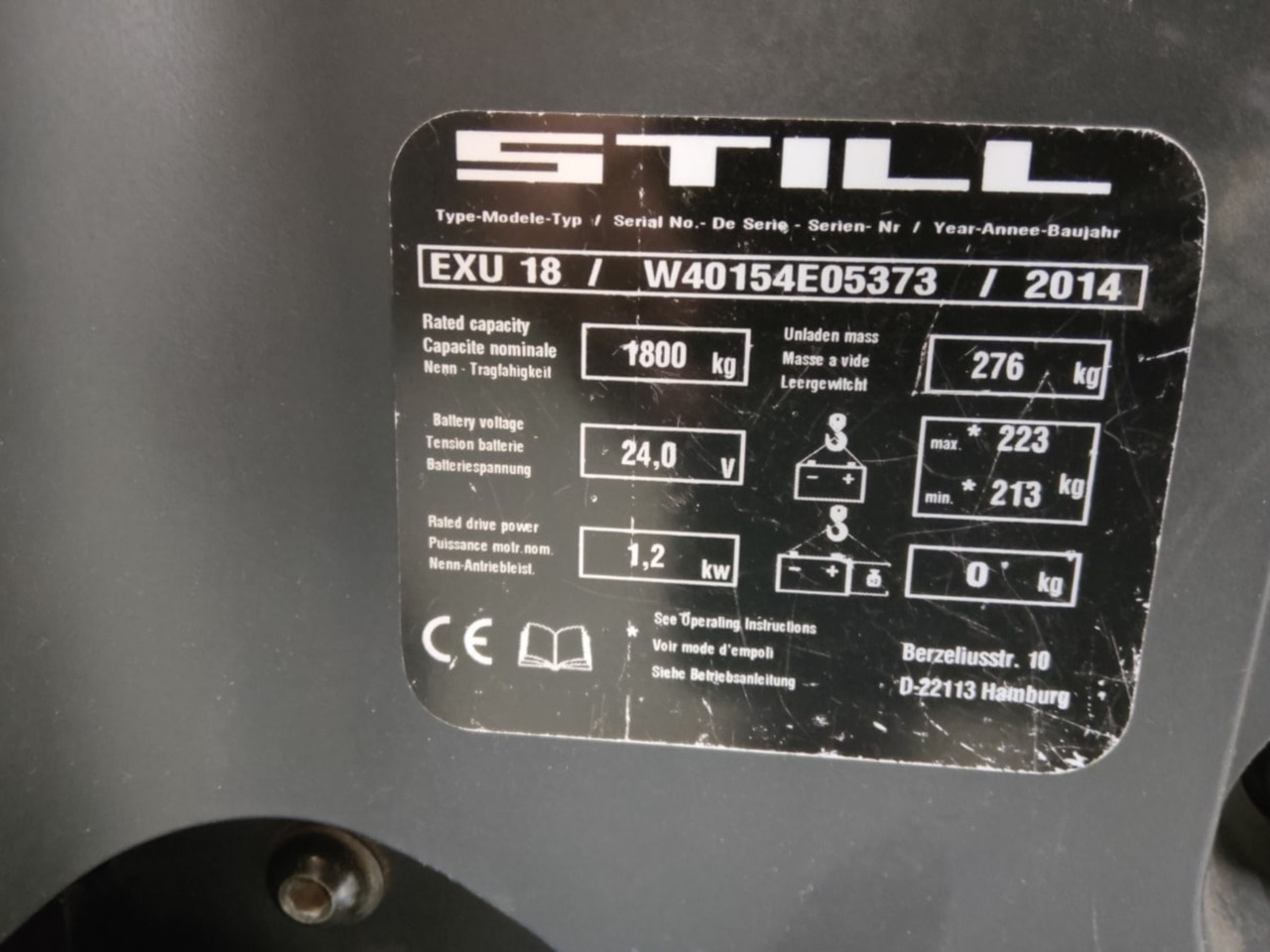 STILL EXU18 - Kullanılan transpalet: fotoğraf 5 STILL EXU18 - Kullanılan transpalet: fotoğraf 5