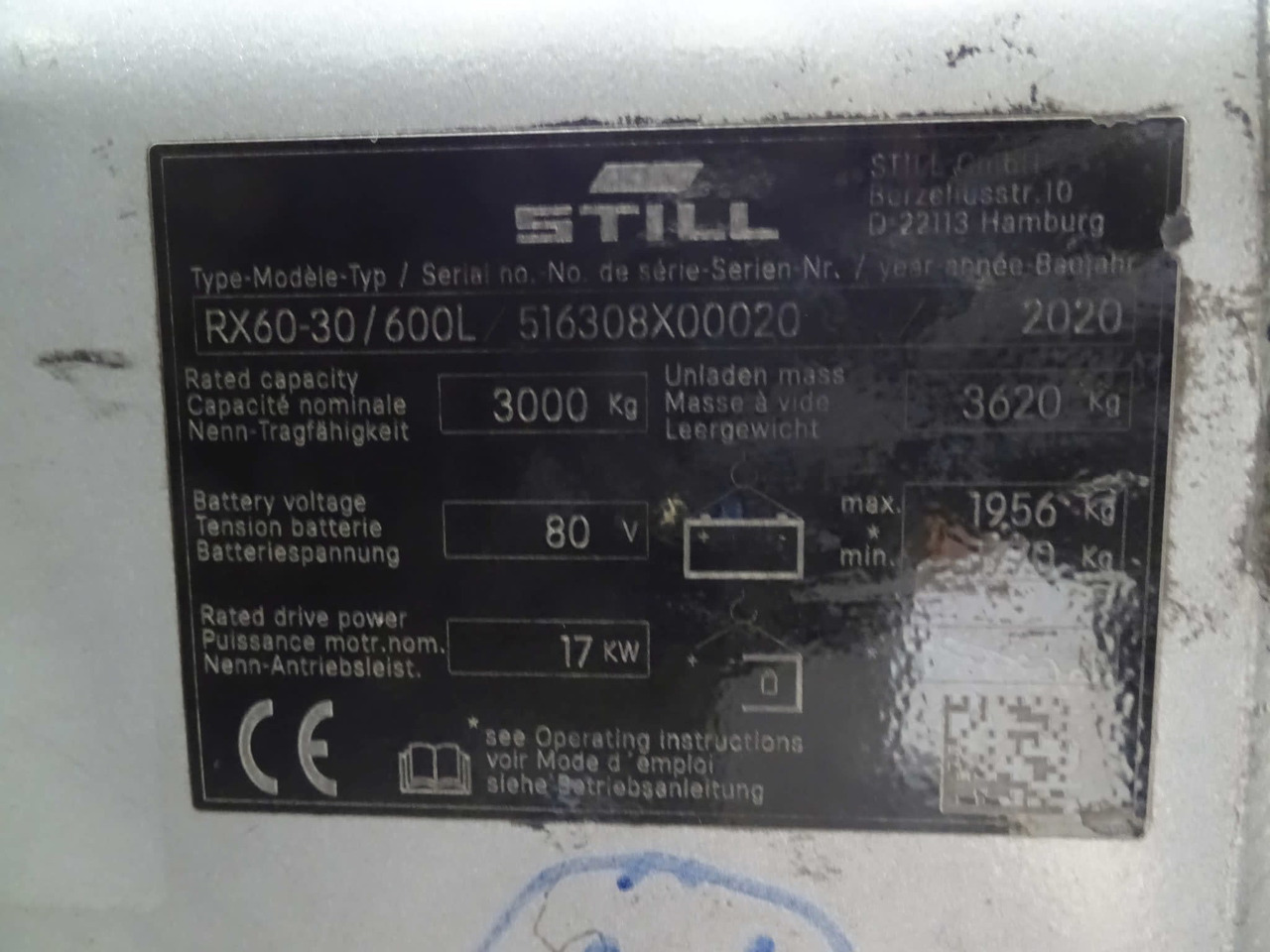 STILL RX60-30L/600 - Elektrikli forklift: fotoğraf 2 STILL RX60-30L/600 - Elektrikli forklift: fotoğraf 2