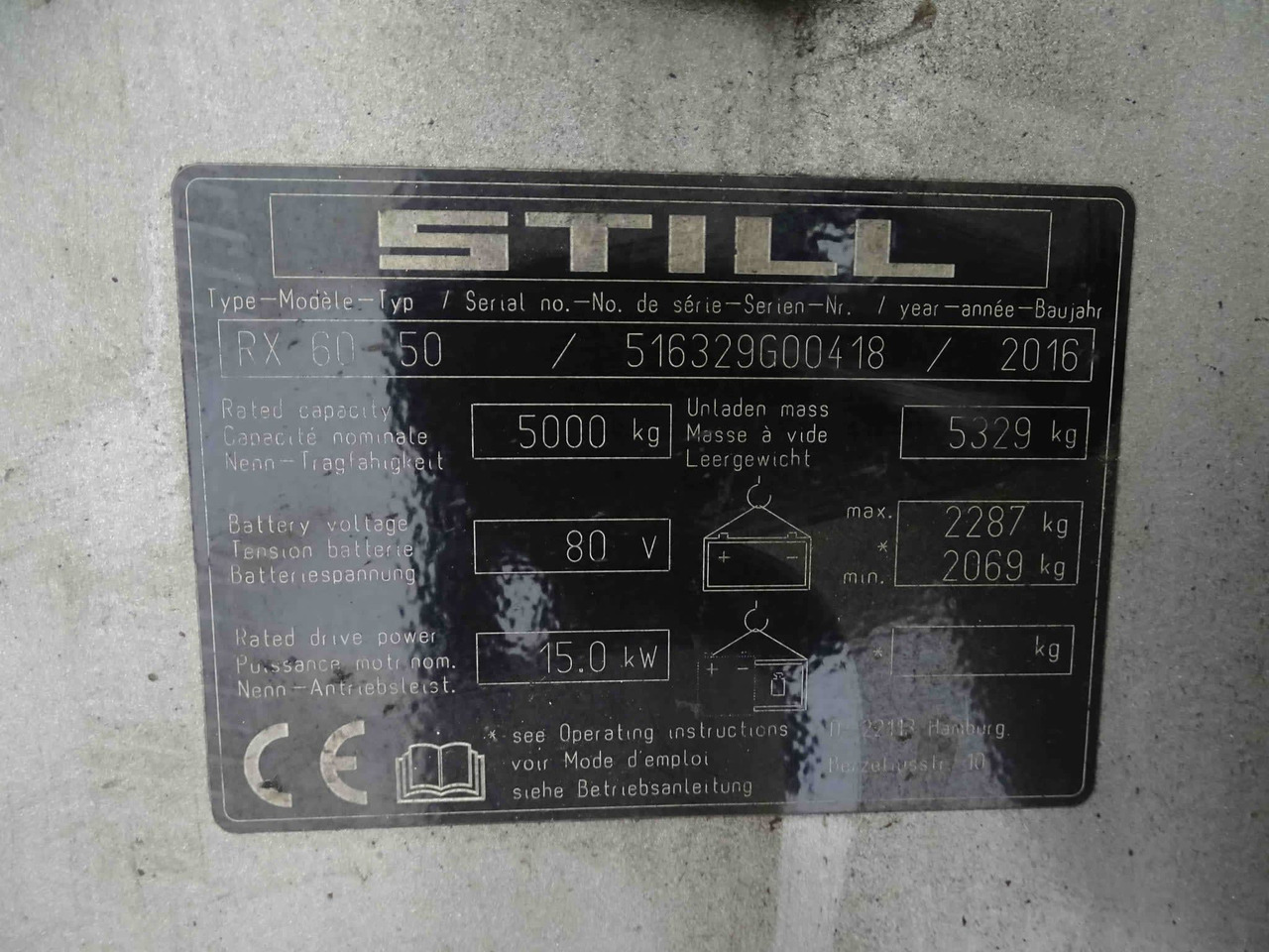 STILL RX60-50 - Elektrikli forklift: fotoğraf 2 STILL RX60-50 - Elektrikli forklift: fotoğraf 2