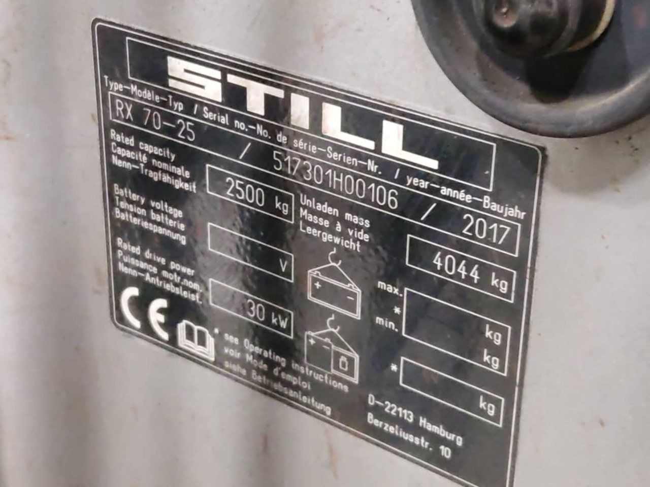 STILL RX70-25 - Dizel forklift: fotoğraf 5 STILL RX70-25 - Dizel forklift: fotoğraf 5