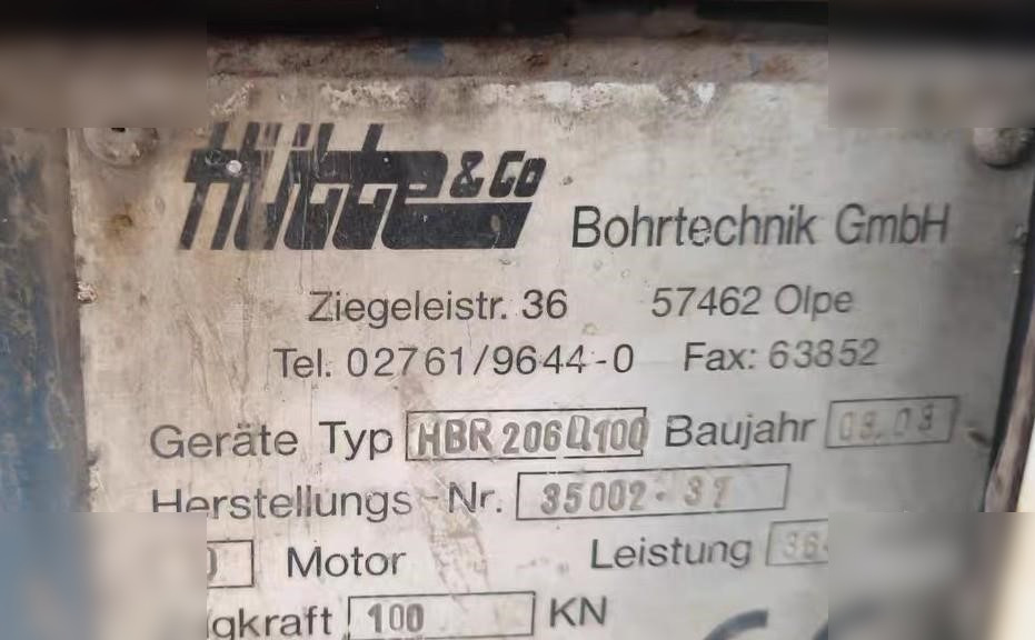 2008 HÜTTE BOHRTECHNIK HBR206D100Z - Burgu makinesi: fotoğraf 4 2008 HÜTTE BOHRTECHNIK HBR206D100Z - Burgu makinesi: fotoğraf 4