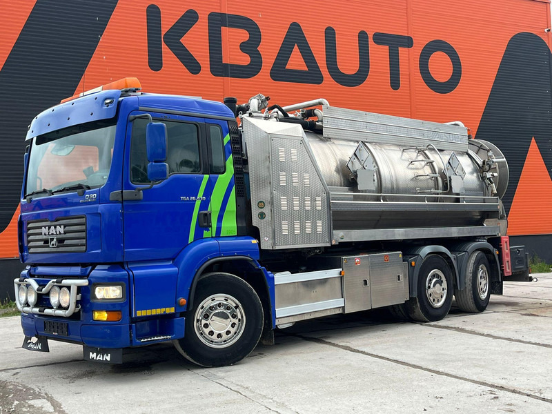MAN TGA 26.430 6x2*4 TANK 13700 l / VACUUM MORO PM200R - 2283 hours / PRESSURE Pratissoli KF38 - 40 l/min - 150 bar - Vidanjör: fotoğraf 1 MAN TGA 26.430 6x2*4 TANK 13700 l / VACUUM MORO PM200R - 2283 hours / PRESSURE Pratissoli KF38 - 40 l/min - 150 bar - Vidanjör: fotoğraf 1