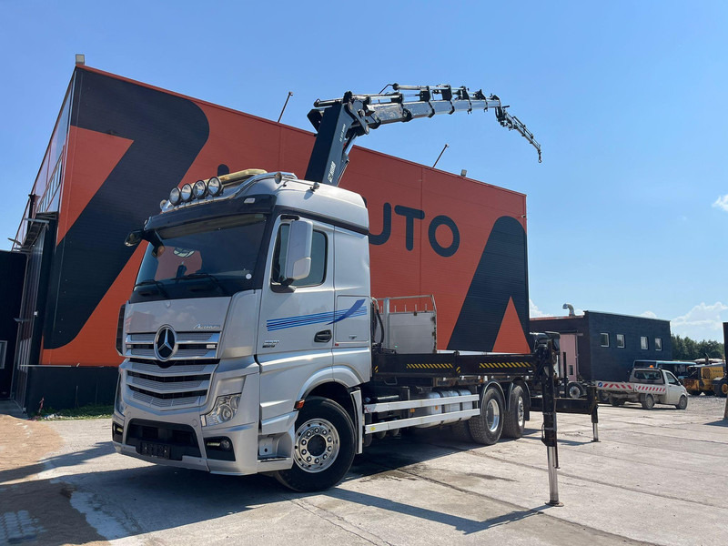 Mercedes-Benz Actros 2551 6x2 HIAB 377-6 HIPRO + JIB / Platform extendable L=6400 -- 7397mm - Sal/ Açık kasa kamyon, Vinçli kamyon: fotoğraf 1 Mercedes-Benz Actros 2551 6x2 HIAB 377-6 HIPRO + JIB / Platform extendable L=6400 -- 7397mm - Sal/ Açık kasa kamyon, Vinçli kamyon: fotoğraf 1