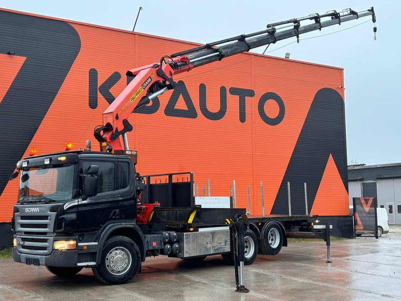 Scania P 380 6x2 PK 44002 + WINCH / PLATFORM L=6090 mm - Sal/ Açık kasa kamyon, Vinçli kamyon: fotoğraf 1 Scania P 380 6x2 PK 44002 + WINCH / PLATFORM L=6090 mm - Sal/ Açık kasa kamyon, Vinçli kamyon: fotoğraf 1