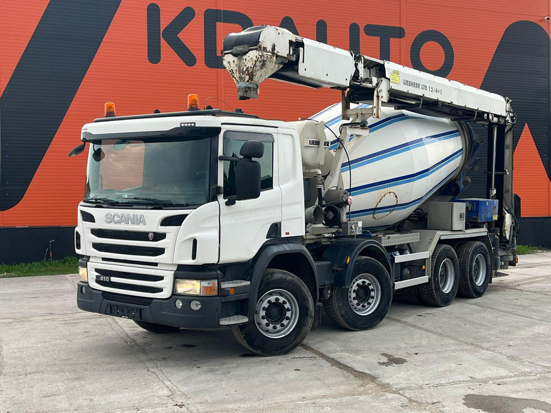 Scania P 410 8x4 LIEBHERR 9 m3 + CONVEYOR / FULL STEEL - Transmikser: fotoğraf 1 Scania P 410 8x4 LIEBHERR 9 m3 + CONVEYOR / FULL STEEL - Transmikser: fotoğraf 1