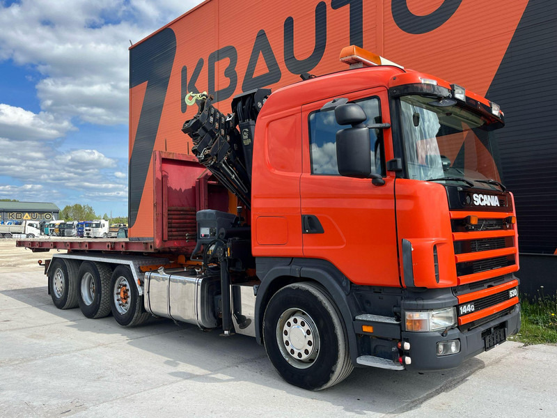 Scania R 144 8x2/4 HIAB 211EP-5 YEAR 2008 / HOOK LIFT L=5400 mm - Kancalı yükleyici kamyon, Vinçli kamyon: fotoğraf 4 Scania R 144 8x2/4 HIAB 211EP-5 YEAR 2008 / HOOK LIFT L=5400 mm - Kancalı yükleyici kamyon, Vinçli kamyon: fotoğraf 4