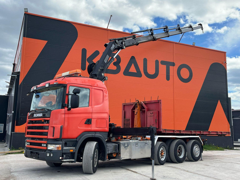Scania R 144 8x2/4 HIAB 211EP-5 YEAR 2008 / HOOK LIFT L=5400 mm - Kancalı yükleyici kamyon, Vinçli kamyon: fotoğraf 1 Scania R 144 8x2/4 HIAB 211EP-5 YEAR 2008 / HOOK LIFT L=5400 mm - Kancalı yükleyici kamyon, Vinçli kamyon: fotoğraf 1