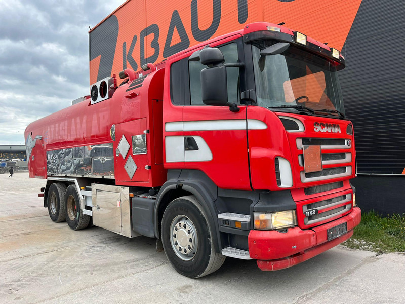 Scania R 420 6x2 ADR / STAINLESS STEEL TANK 9500 l / FULL STEEL SUSPENSION - Tanker kamyon: fotoğraf 4 Scania R 420 6x2 ADR / STAINLESS STEEL TANK 9500 l / FULL STEEL SUSPENSION - Tanker kamyon: fotoğraf 4