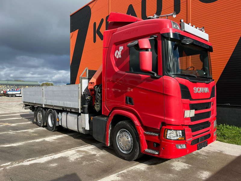 Scania R 450 6x2*4 PK 26002 / PLATFORM L=6482 mm - Sal/ Açık kasa kamyon, Vinçli kamyon: fotoğraf 4 Scania R 450 6x2*4 PK 26002 / PLATFORM L=6482 mm - Sal/ Açık kasa kamyon, Vinçli kamyon: fotoğraf 4