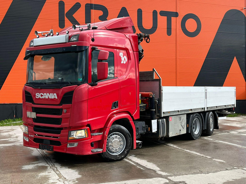 Scania R 450 6x2*4 PK 26002 / PLATFORM L=6482 mm - Sal/ Açık kasa kamyon, Vinçli kamyon: fotoğraf 2 Scania R 450 6x2*4 PK 26002 / PLATFORM L=6482 mm - Sal/ Açık kasa kamyon, Vinçli kamyon: fotoğraf 2