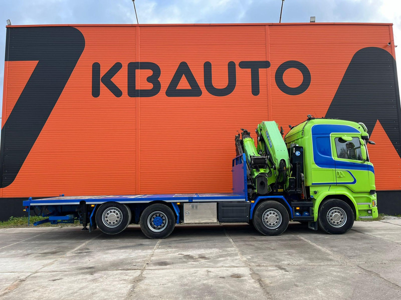 Scania R 520 8x2*6 EFFER 685/6S / WINCH / JIB CONNECTION / PLATFORM L=6423 mm - Sal/ Açık kasa kamyon, Vinçli kamyon: fotoğraf 5 Scania R 520 8x2*6 EFFER 685/6S / WINCH / JIB CONNECTION / PLATFORM L=6423 mm - Sal/ Açık kasa kamyon, Vinçli kamyon: fotoğraf 5