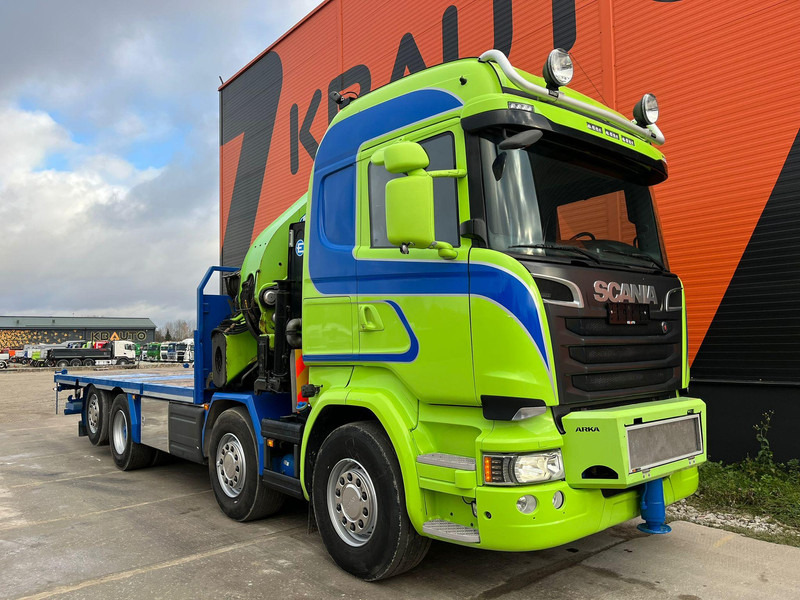Scania R 520 8x2*6 EFFER 685/6S / WINCH / JIB CONNECTION / PLATFORM L=6423 mm - Sal/ Açık kasa kamyon, Vinçli kamyon: fotoğraf 4 Scania R 520 8x2*6 EFFER 685/6S / WINCH / JIB CONNECTION / PLATFORM L=6423 mm - Sal/ Açık kasa kamyon, Vinçli kamyon: fotoğraf 4