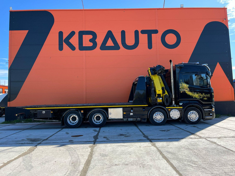 Scania R 560 8x4 PK 34002 / WINCH / FALCOM FAS 12000 / PLATFORM L=6564 mm - Araba taşıyıcı kamyon: fotoğraf 4 Scania R 560 8x4 PK 34002 / WINCH / FALCOM FAS 12000 / PLATFORM L=6564 mm - Araba taşıyıcı kamyon: fotoğraf 4