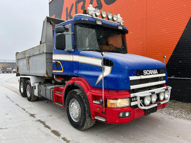 Scania T 144 460 6x2 V8 TORPEDO / FULL STEEL / DRUM BRAKES / BIG AXLE / BOX L=4701 mm - Damperli kamyon: fotoğraf 4 Scania T 144 460 6x2 V8 TORPEDO / FULL STEEL / DRUM BRAKES / BIG AXLE / BOX L=4701 mm - Damperli kamyon: fotoğraf 4
