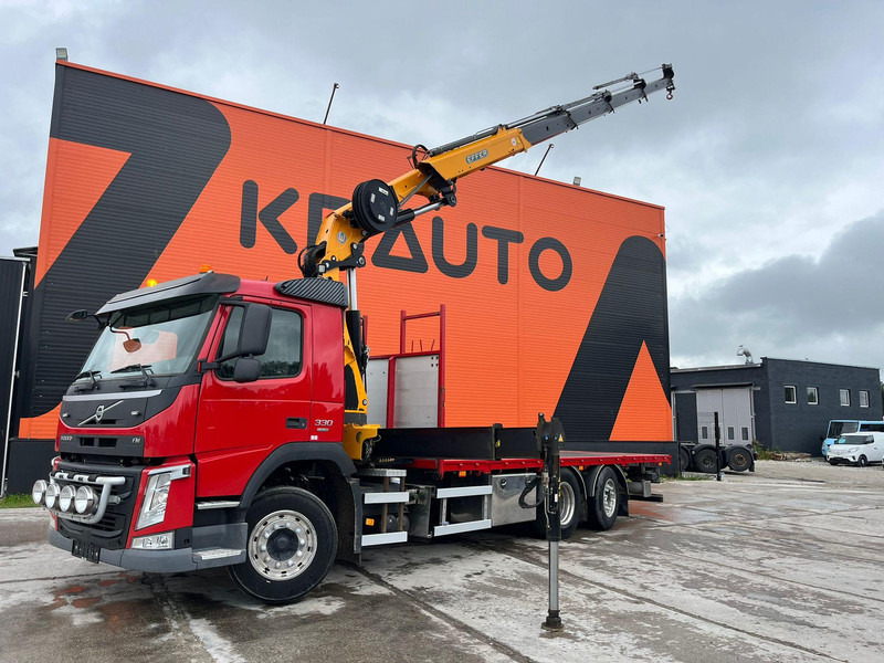 Volvo FM 330 6x2*4 EFFER 215/4S / PLATFORM L=6529 mm - Sal/ Açık kasa kamyon, Vinçli kamyon: fotoğraf 1 Volvo FM 330 6x2*4 EFFER 215/4S / PLATFORM L=6529 mm - Sal/ Açık kasa kamyon, Vinçli kamyon: fotoğraf 1
