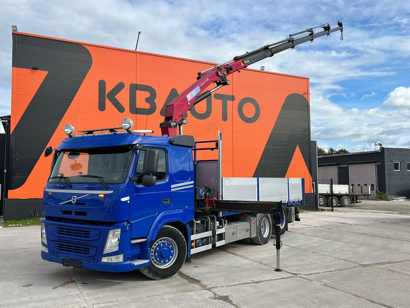 Volvo FM 450 6x4*4 HYDRODRIVE HMF 1820-K5 / 1267 PTO HOURS / PLATFORM L=6240-7240 mm EXTENDABLE - Sal/ Açık kasa kamyon, Vinçli kamyon: fotoğraf 1 Volvo FM 450 6x4*4 HYDRODRIVE HMF 1820-K5 / 1267 PTO HOURS / PLATFORM L=6240-7240 mm EXTENDABLE - Sal/ Açık kasa kamyon, Vinçli kamyon: fotoğraf 1