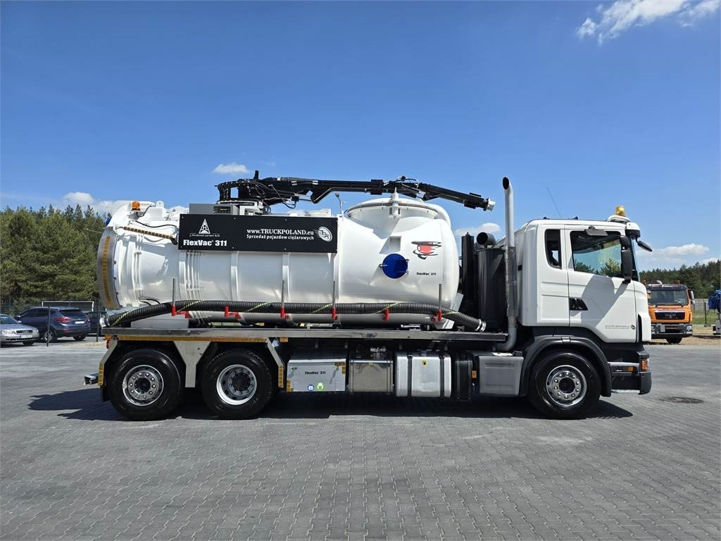 Atık toplama taşıt/ Özel amaçlı taşıt Scania Saugbagger Larsen FlexVac 311 Vacuum suction loade: fotoğraf 7