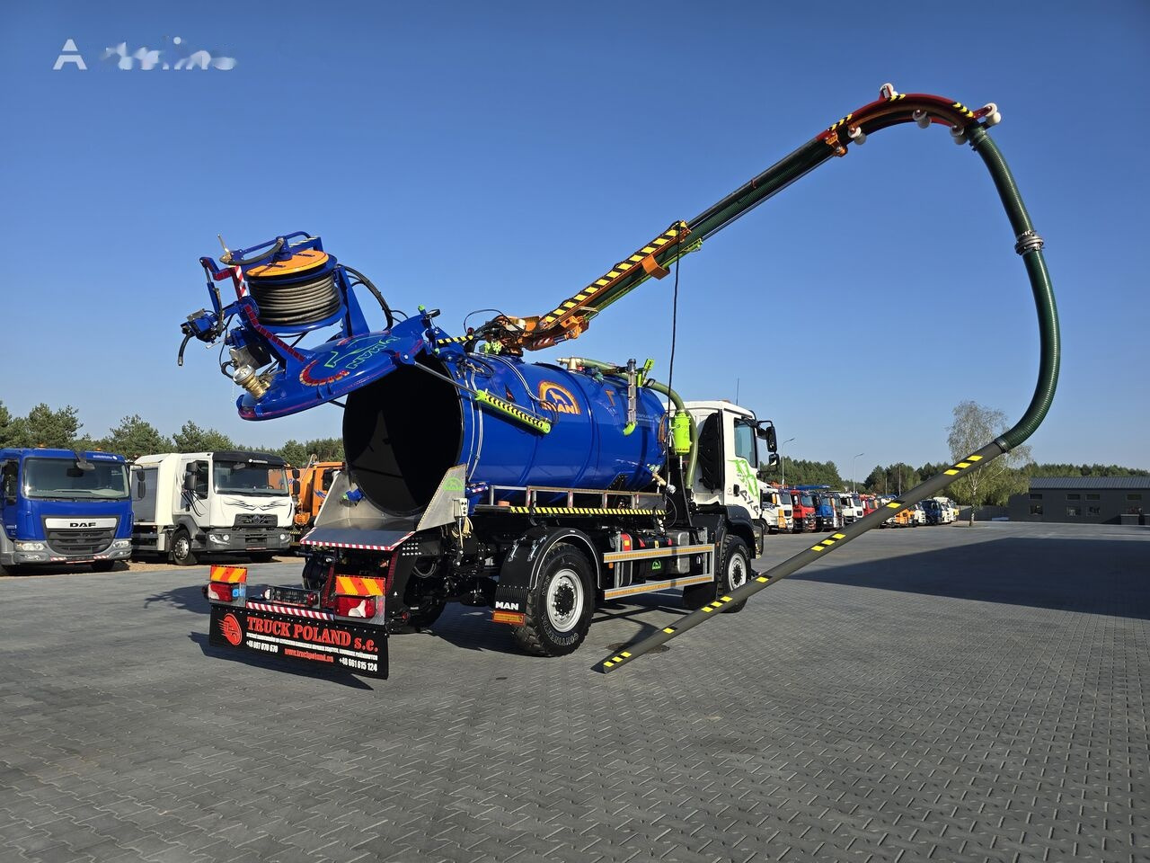Vidanjör MAN TGM 4x4 GAMON PW8 for collecting liquid waste separators: fotoğraf 1