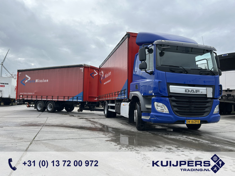 DAF CF 370 FA + Pacton MXD 218 / Curtainside Combi / Loadlift / APK TUV 05-26 - Tenteli kamyon: fotoğraf 1 DAF CF 370 FA + Pacton MXD 218 / Curtainside Combi / Loadlift / APK TUV 05-26 - Tenteli kamyon: fotoğraf 1