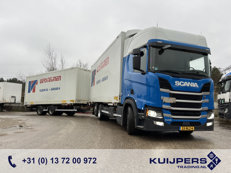 Scania R410 Highline / BDF Box + Wecon AWZ 218 / BDF Box / 448 dkm / NL Truck + Trailer - Konteynır taşıyıcı/ Yedek karoser kamyon: fotoğraf 1 Scania R410 Highline / BDF Box + Wecon AWZ 218 / BDF Box / 448 dkm / NL Truck + Trailer - Konteynır taşıyıcı/ Yedek karoser kamyon: fotoğraf 1