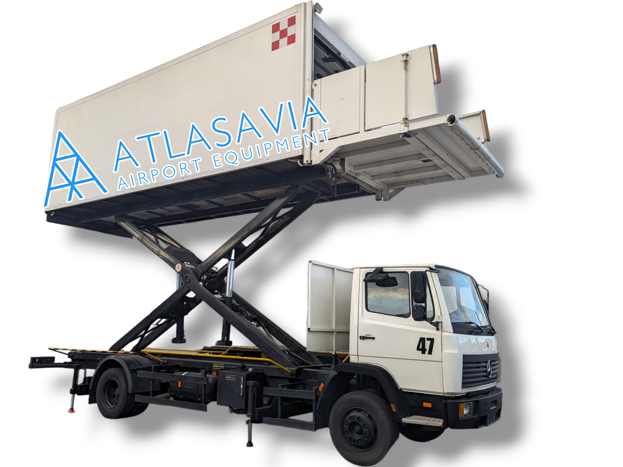 MERCEDES-BENZ Catering Highloader - Uçak ikram aracı: fotoğraf 1 MERCEDES-BENZ Catering Highloader - Uçak ikram aracı: fotoğraf 1