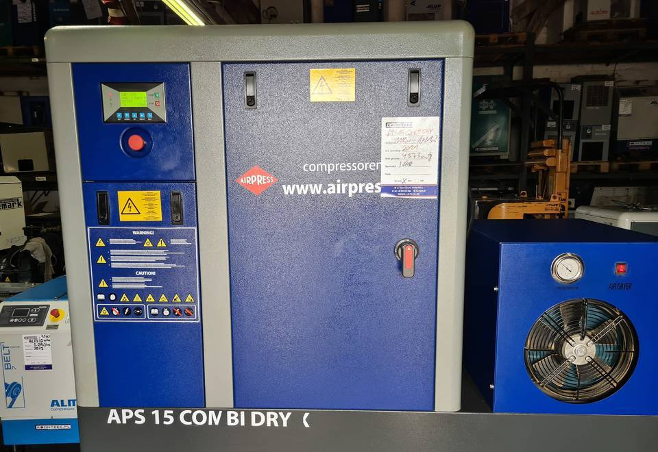 Kompresor śrubowy AIRPRESS APS 15 COMBI DRY X, 11 kw, 2021r - Hava kompresörü: fotoğraf 2 Kompresor śrubowy AIRPRESS APS 15 COMBI DRY X, 11 kw, 2021r - Hava kompresörü: fotoğraf 2