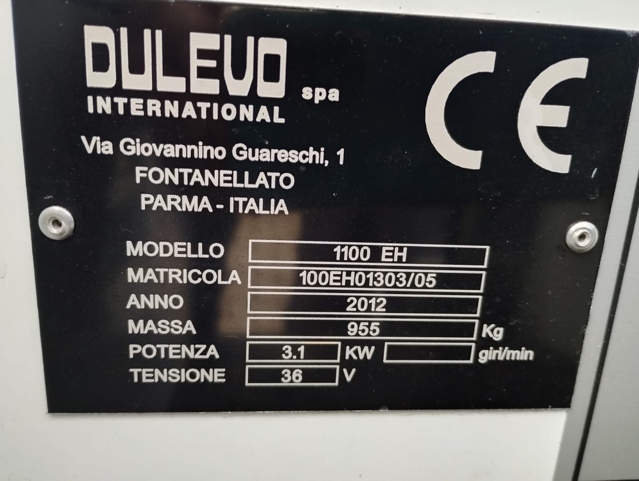 DULEVO 1100 EH - Yer süpürme makinası: fotoğraf 2 DULEVO 1100 EH - Yer süpürme makinası: fotoğraf 2