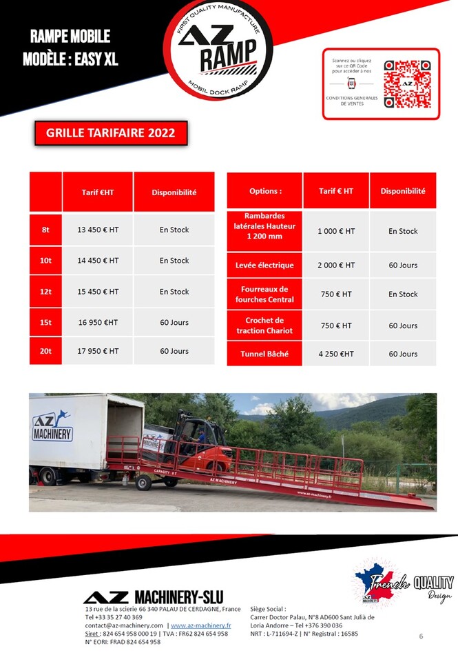 AZ RAMP EASY-XL 8-RL mobile loading ramp - Yükleme rampası: fotoğraf 4 AZ RAMP EASY-XL 8-RL mobile loading ramp - Yükleme rampası: fotoğraf 4