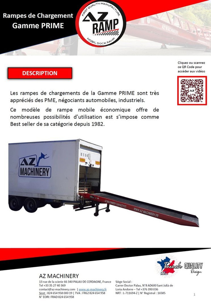 Industrial Loading Ramp AZ RAMP-PRIME FIX 10-10 RL - Yükleme rampası: fotoğraf 5 Industrial Loading Ramp AZ RAMP-PRIME FIX 10-10 RL - Yükleme rampası: fotoğraf 5