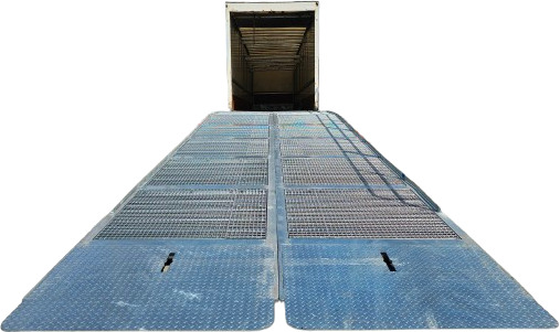 Large Mobile dock ramp, uncouplable AZ RAMP - KING VERSION, BIG FOOT L20 T-INOX - Yükleme rampası: fotoğraf 1 Large Mobile dock ramp, uncouplable AZ RAMP - KING VERSION, BIG FOOT L20 T-INOX - Yükleme rampası: fotoğraf 1