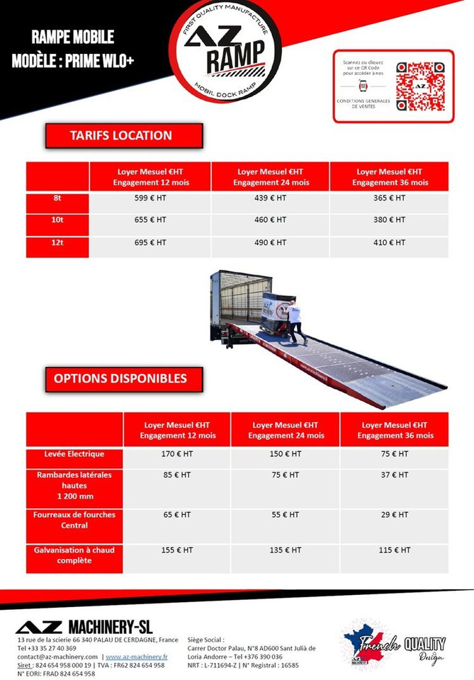 **RENTAL 12-24-36 Month** AZ RAMP-PRIME PRIME WLO + 8 . Industrial Mobil Loading Ramp - Yükleme rampası: fotoğraf 2 **RENTAL 12-24-36 Month** AZ RAMP-PRIME PRIME WLO + 8 . Industrial Mobil Loading Ramp - Yükleme rampası: fotoğraf 2