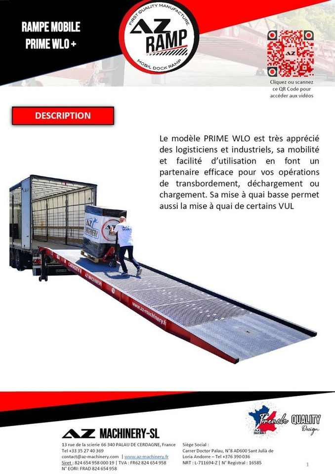 **RENTAL 12-24-36 Month** AZ RAMP-PRIME PRIME WLO + 8 . Industrial Mobil Loading Ramp - Yükleme rampası: fotoğraf 3 **RENTAL 12-24-36 Month** AZ RAMP-PRIME PRIME WLO + 8 . Industrial Mobil Loading Ramp - Yükleme rampası: fotoğraf 3