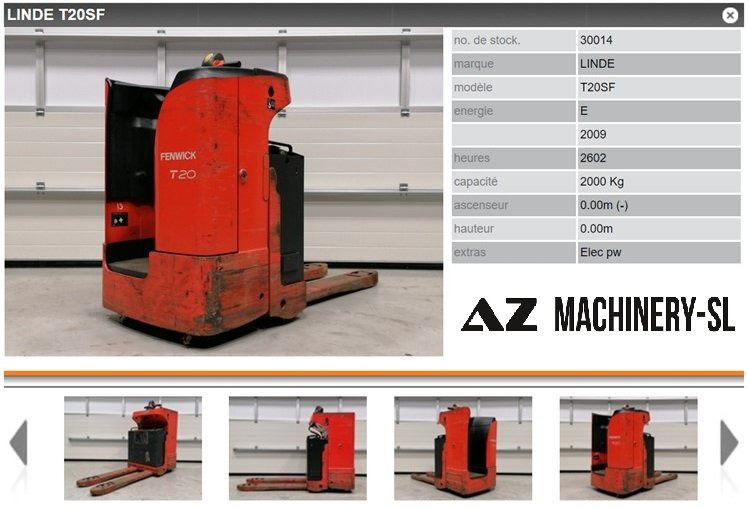 Used Electric Pallet Truck-Fenwick-T20SF - Kullanılan transpalet: fotoğraf 1 Used Electric Pallet Truck-Fenwick-T20SF - Kullanılan transpalet: fotoğraf 1