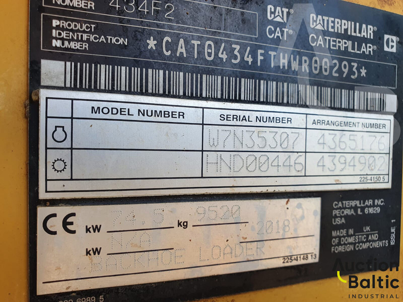 Iş makinesi Caterpillar 434 F2: fotoğraf 18