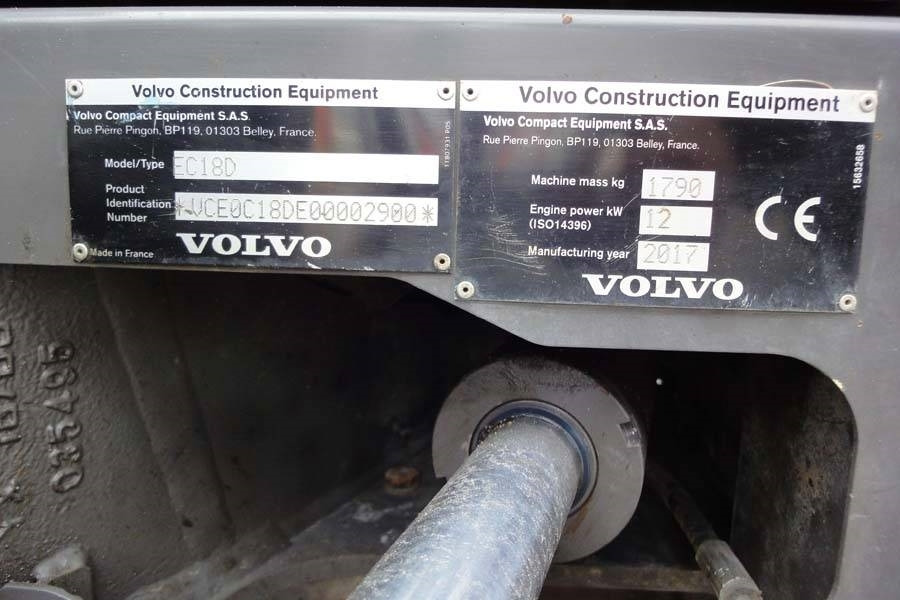 Volvo EC18D Löffelpaket - Mini ekskavatör: fotoğraf 5 Volvo EC18D Löffelpaket - Mini ekskavatör: fotoğraf 5