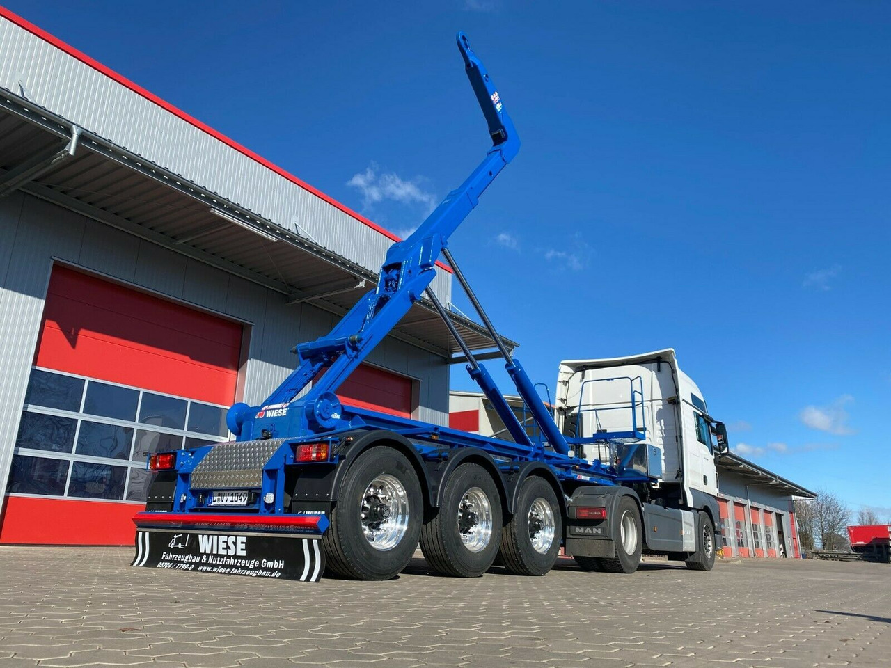 Auflieger Abrollkipper Hakenlift Agrarausführung - Konteynır taşıyıcı/ Yedek karoser dorse: fotoğraf 2 Auflieger Abrollkipper Hakenlift Agrarausführung - Konteynır taşıyıcı/ Yedek karoser dorse: fotoğraf 2