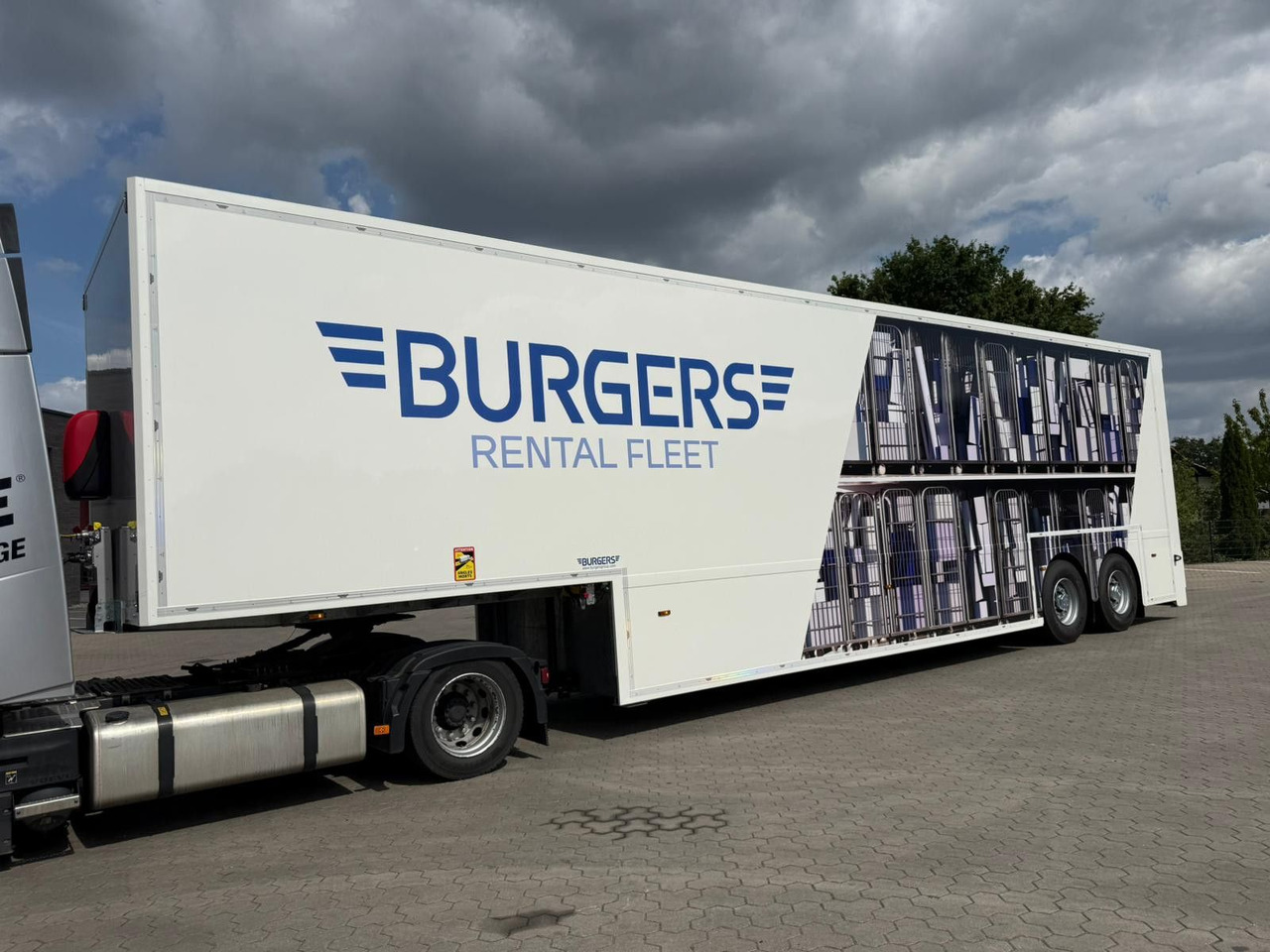 Burgers Doppelstock Trailer 60% mehr Ladefläche - Alçak çerçeveli platform dorse: fotoğraf 5 Burgers Doppelstock Trailer 60% mehr Ladefläche - Alçak çerçeveli platform dorse: fotoğraf 5