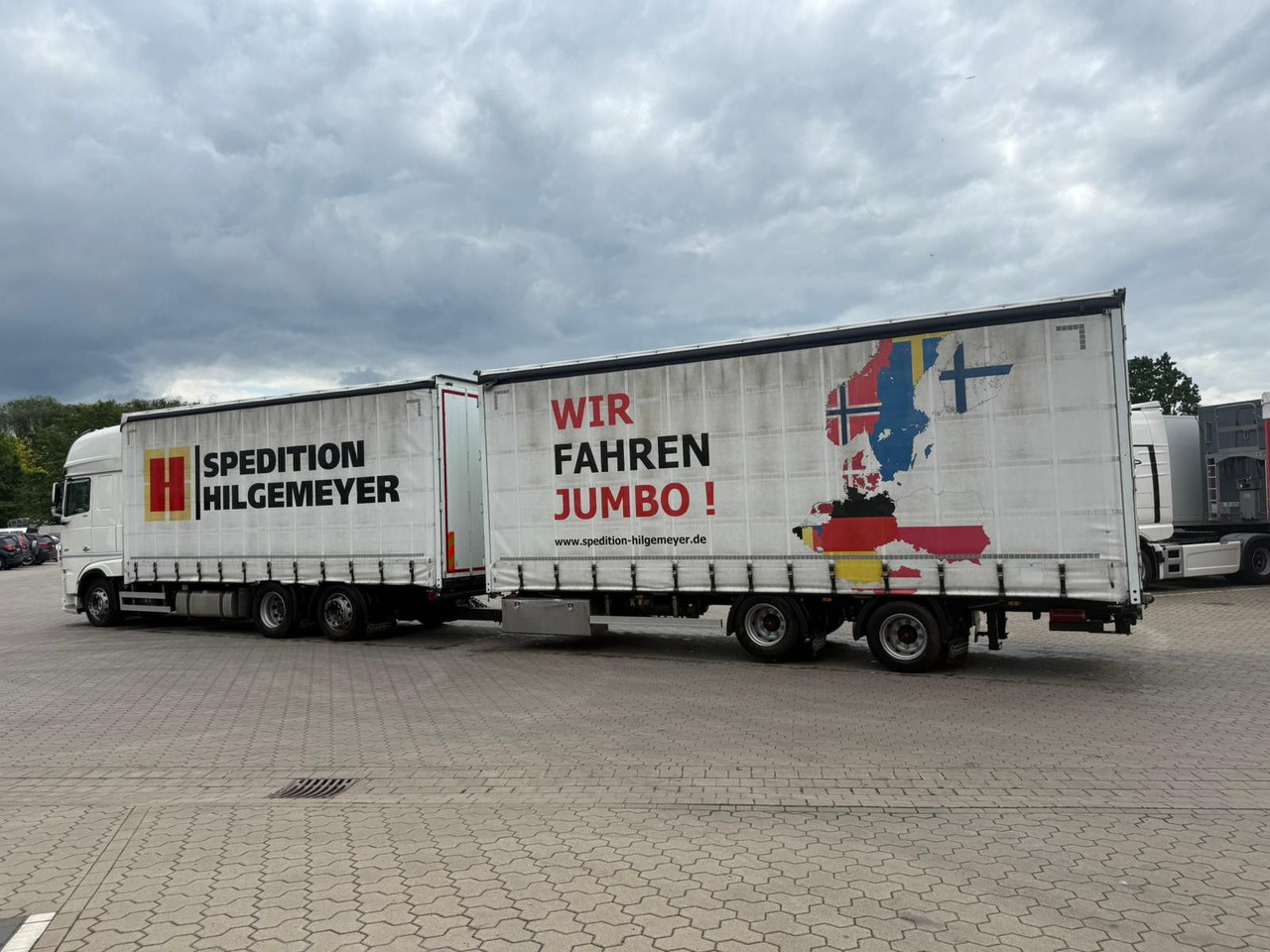 DAF XF 480 FAN LowDeck 6x2 Jumbo Inklusive Anhänger - Tenteli kamyon, Tenteli römork: fotoğraf 4 DAF XF 480 FAN LowDeck 6x2 Jumbo Inklusive Anhänger - Tenteli kamyon, Tenteli römork: fotoğraf 4