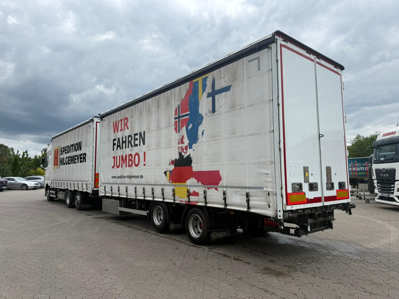 FBL Tandem Anhänger Volumen Inklusive LKW!! - Tenteli römork: fotoğraf 2 FBL Tandem Anhänger Volumen Inklusive LKW!! - Tenteli römork: fotoğraf 2