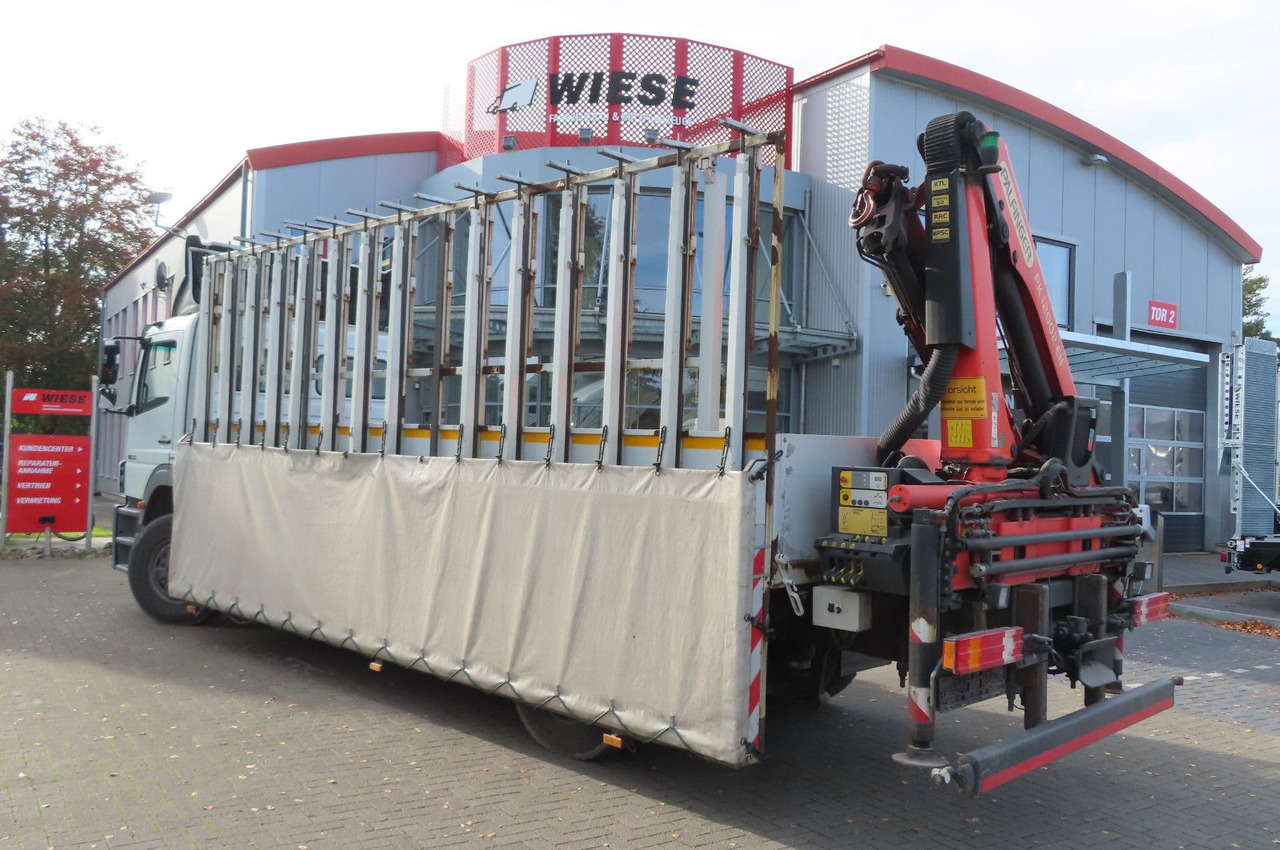 Mercedes-Benz Axor 1833 L - Glastransporter Kran Palfinger - Sal/ Açık kasa kamyon, Vinçli kamyon: fotoğraf 3 Mercedes-Benz Axor 1833 L - Glastransporter Kran Palfinger - Sal/ Açık kasa kamyon, Vinçli kamyon: fotoğraf 3