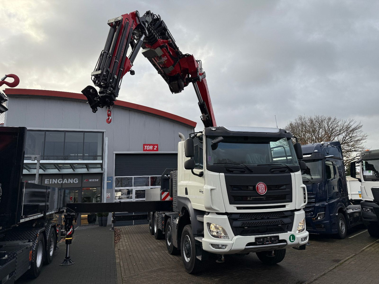 Sal/ Açık kasa kamyon, Vinçli kamyon Tatra 41.500 8x8 Phoenix Fassi F710 Kran: fotoğraf 13