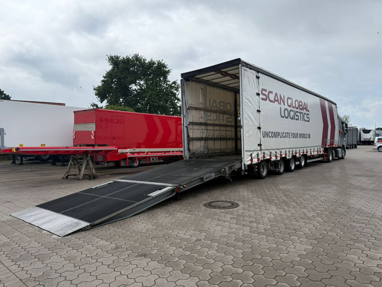 Wiese 4-Achs Mega Gabelstaplertransporter Rampe - Alçak çerçeveli platform dorse: fotoğraf 5 Wiese 4-Achs Mega Gabelstaplertransporter Rampe - Alçak çerçeveli platform dorse: fotoğraf 5