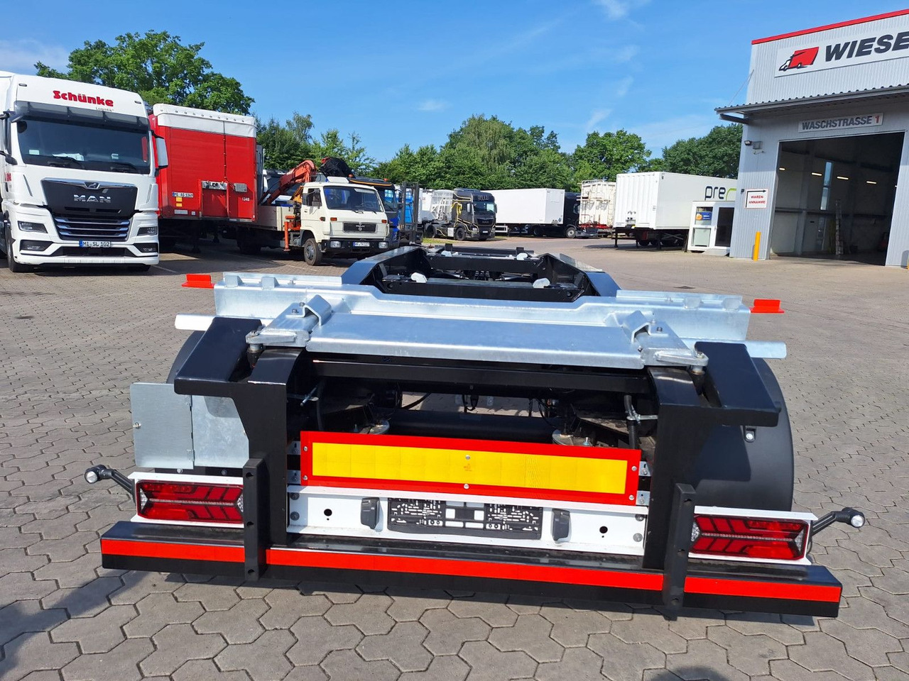 Wiese Abrollanhänger Schlittenanhänger - Kancali yükleyici/ Hidrolift römork: fotoğraf 5 Wiese Abrollanhänger Schlittenanhänger - Kancali yükleyici/ Hidrolift römork: fotoğraf 5