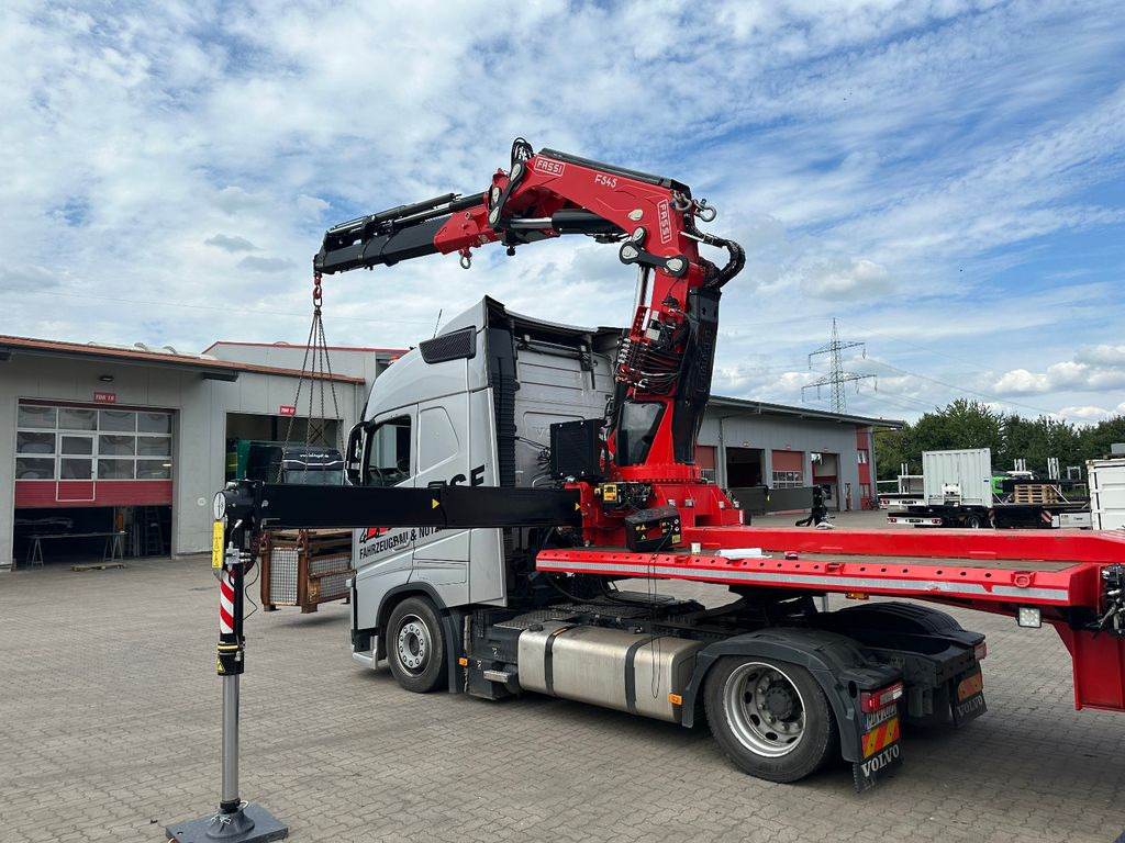 Wiese Stufensattel Tieflader mit Kran Fassi F545 - Açık/ Sal dorse: fotoğraf 1 Wiese Stufensattel Tieflader mit Kran Fassi F545 - Açık/ Sal dorse: fotoğraf 1