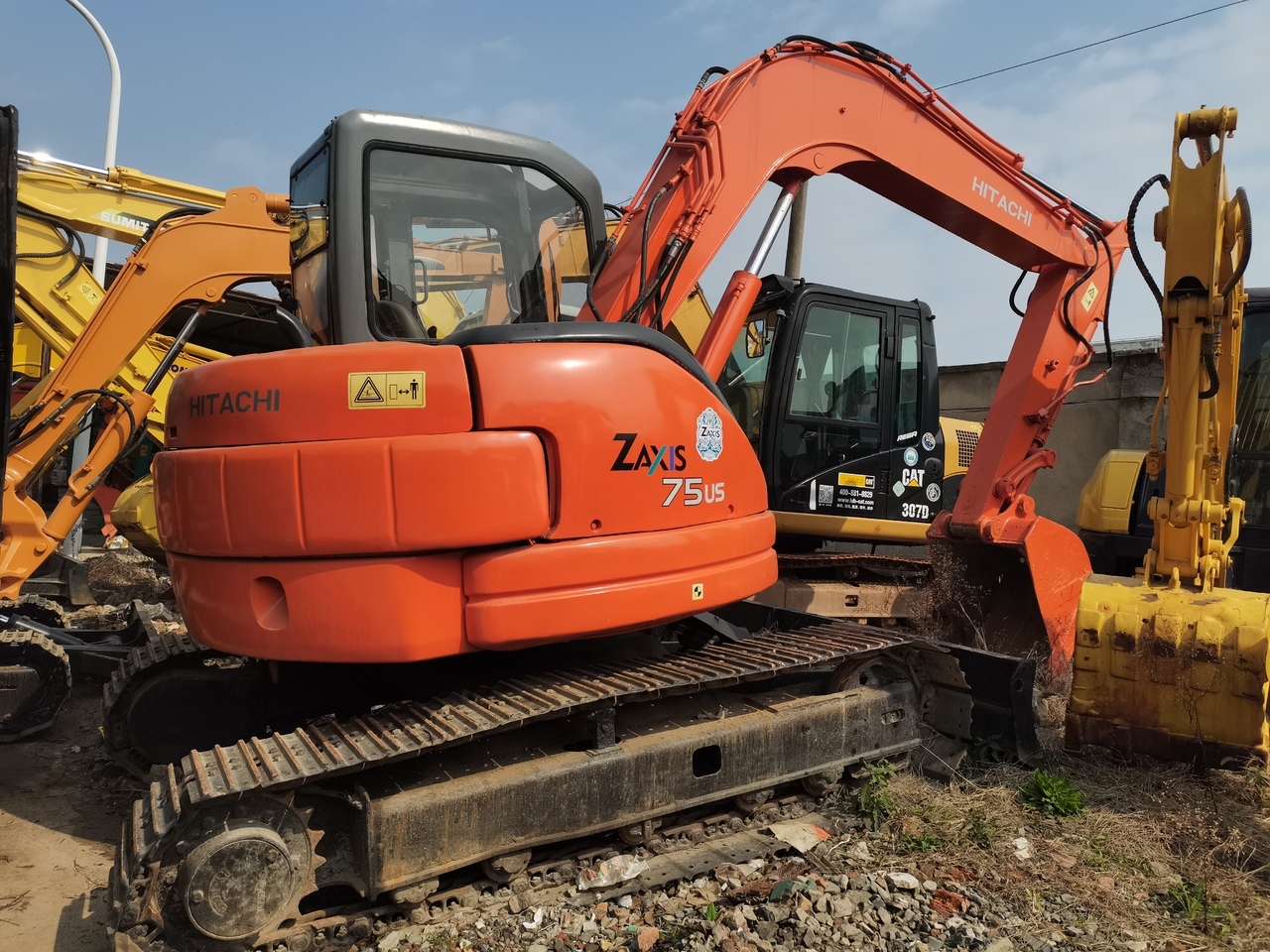 HITACHI ZX75 - Paletli ekskavatör: fotoğraf 2 HITACHI ZX75 - Paletli ekskavatör: fotoğraf 2