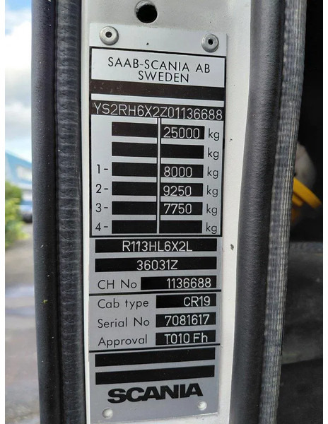 Sal/ Açık kasa kamyon Scania R113-360 6x2 Plato Steel Suspension: fotoğraf 14