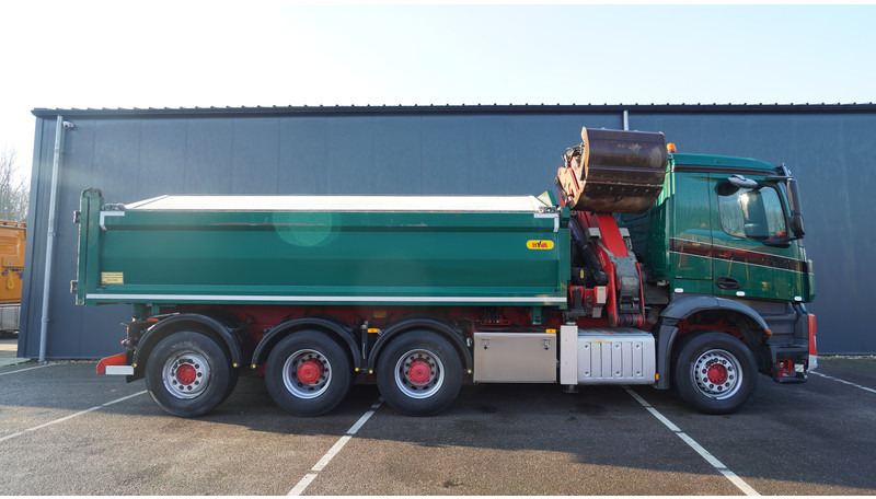 Mercedes-Benz AROCS 3542 8X4 2 SIDE TIPPER WITH HMF Z 1943 CRANE 407.000KM - Vinçli kamyon: fotoğraf 4 Mercedes-Benz AROCS 3542 8X4 2 SIDE TIPPER WITH HMF Z 1943 CRANE 407.000KM - Vinçli kamyon: fotoğraf 4